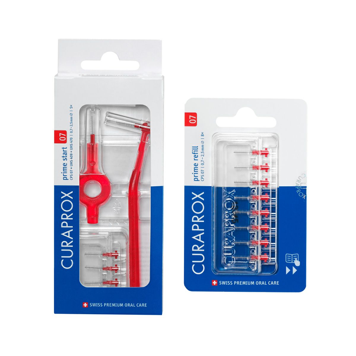 クラプロックス 歯間ブラシ CPSプライムスタート CPS07（レッド）+