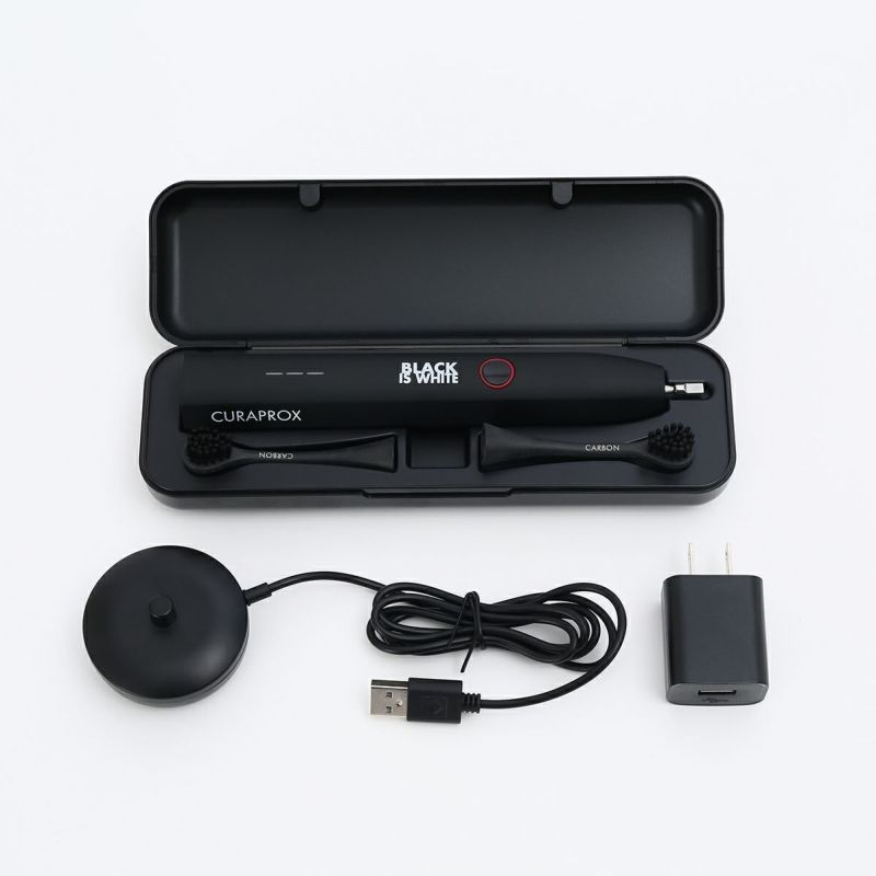 【ブラシ別途購入必要】クラプロックス BLACK IS WHITE 音波歯ブラシ Amazon.co.jp: クラプロックス 音波式電動歯ブラシ ブラックイズ